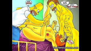 Симпсоны против Футурамы хентай пародия