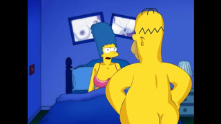 Гомер заставляет свою мультяшную жену Мардж кричать всю ночь