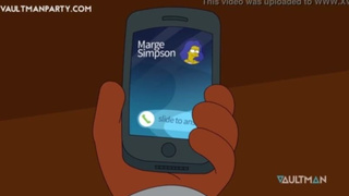 Мардж Симпсон открывает для себя анальное удовольствие с помощью черного члена