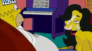 Гомер Симпсон и Мардж сношают агента по недвижимости - Симпсоны порно мультик