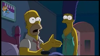 Гомер и Мардж Симпсон целуются в XXX мультфильме