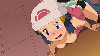 Огромные сиськастые аниме-красавицы шпилятся в сборнике Pokemon