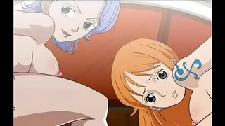 Nami and Nojiko Get Fuck at the Sunny One Piece