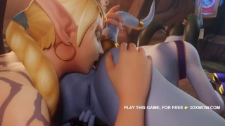 Warcraft Sex Elf X дренейские лесбиянки лижут